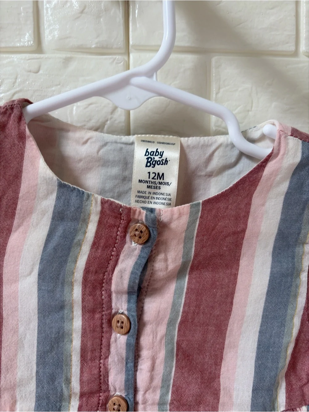 Striped Long-Sleeve Casual Dress for Kids - Pink & Blue